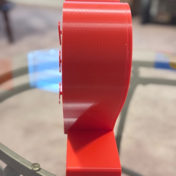 3D Printed Jewerly Heart Shaped Red and White Organizer - Picture 3 of 7